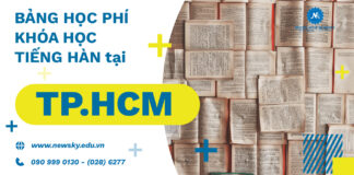 Bảng học phí Khóa học tiếng Hàn tại TpHCM