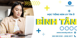 Học tiếng Hàn uy tín ở Bình Tân