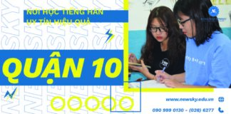 Nơi Học Tiếng Hàn Uy tín Hiệu Quả Tại Quận 10