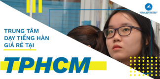 Trung tâm dạy tiếng Hàn giá Rẻ tại TpHCM