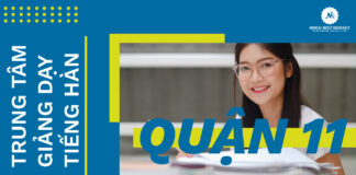 Trung tâm giảng dạy tiếng Hàn tại Quận 11