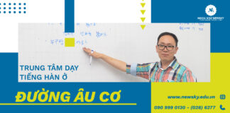 Trung tâm dạy tiếng Hàn ở đường Âu Cơ