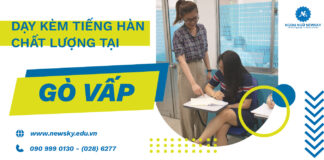 Dạy kèm tiếng Hàn chất lượng tại Gò Vấp