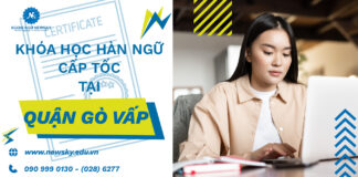 Khóa học Hàn ngữ cấp tốc tại quận Gò Vấp