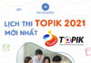 Lịch thi TOPIK năm 2021 mới nhất