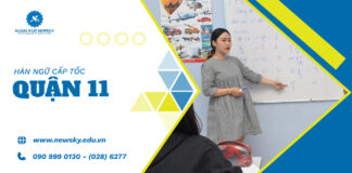 Hàn ngữ cấp tốc quận 11 có giá bao nhiêu?