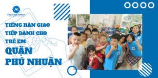 Tiếng Hàn giao tiếp dành cho trẻ em quận Phú Nhuận