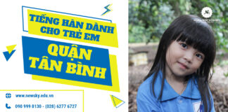 Tiếng Hàn dành cho trẻ em quận Tân Bình