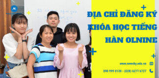 Địa chỉ đăng ký khóa học tiếng Hàn Online