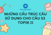 Những cấu trúc câu sử dụng cho câu 53 Topik II