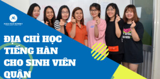 Địa chỉ học tiếng Hàn cho sinh viên quận Tân Phú.