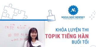 Khóa luyện thi TOPIK tiếng Hàn buổi tối Khóa luyện thi TOPIK tiếng Hàn buổi tối