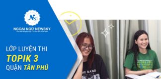 Lớp luyện thi TOPIK 3 quận Tân Phú Lớp luyện thi TOPIK 3 quận Tân Phú