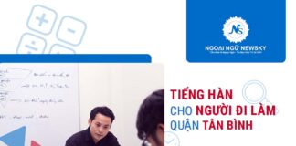 Tiếng Hàn cho người đi làm quận Tân Bình Tiếng Hàn cho người đi làm quận Tân Bình