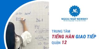 Trung tâm tiếng Hàn giao tiếp quận 12