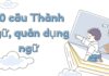 Thành ngữ, quán dụng ngữ thường xuất hiện trong các đề thi topik